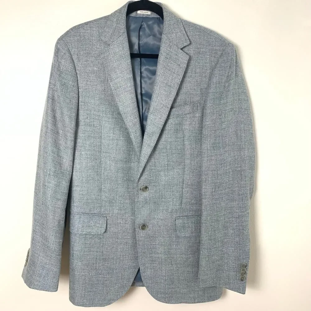Joseph Abboud Wool Linen Heritage Size 38 Long Men's Sport Coat Blazer Jacket
